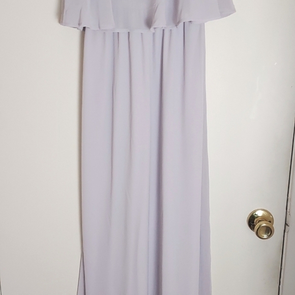 Show Me Your Mumu Caitlin Ruffle Maxi Dress Lavender Purple Size XS - Picture 4 of 14
